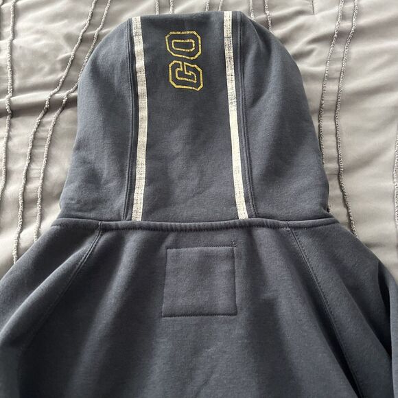 Michigan Wolverines Women's Colosseum Navy Big Logo Team Pullover Hoodie XL - Picture 8 of 10